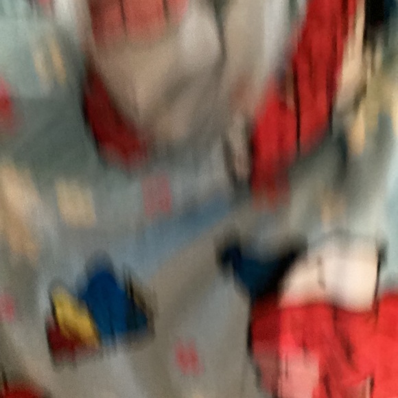 New Peanuts Christmas Snoopy Puffy Red Coat Pajama Pants size CL - Picture 5 of 9